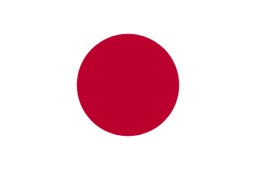 The flag of Japan features a crimson-red circle at the center of a white field.